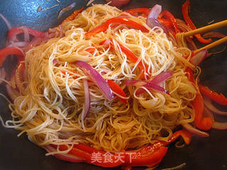 健康好吃素炒米粉的做法步骤：11