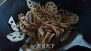 凉拌黄花菜莲藕的做法步骤:13