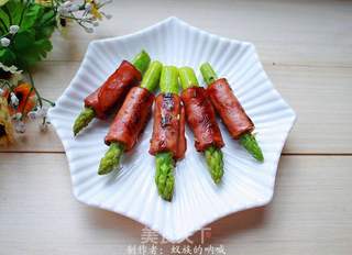 芦笋培根卷的做法步骤:7