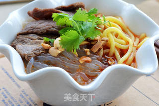 【下面条雨的那天】麻辣牛肉面加粉的做法步骤:8