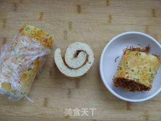 肉松面包卷的做法步骤:12