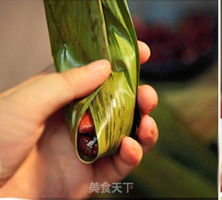 红豆肉粽的做法步骤:8