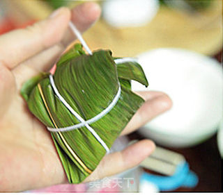 红豆肉粽的做法步骤:10
