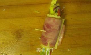火腿腐皮卷的做法步骤:7