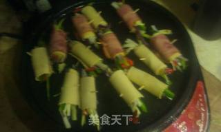 火腿腐皮卷的做法步骤:9