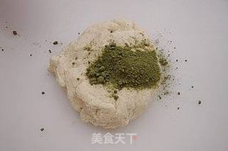 绿茶双色馒头卷的做法步骤:5