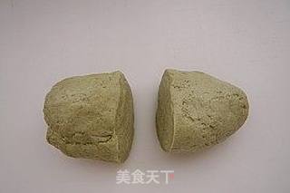 绿茶双色馒头卷的做法步骤:7