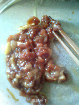 瓜皮青椒肉丝的做法步骤:3
