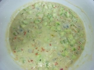 丝瓜文蛤饼的做法步骤：7