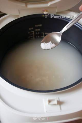 枸杞鸡肾双麦粥的做法步骤:6