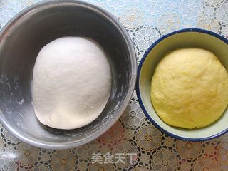 厨格格群磕之双色馒头——南瓜馒头卷的做法步骤:5