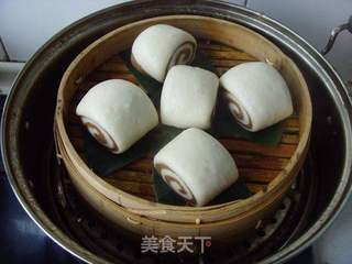 可可双色小馒头的做法步骤:10