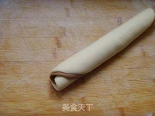 可可双色小馒头的做法步骤:8