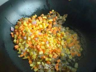 腊肉五彩饭的做法步骤:6