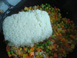 腊肉五彩饭的做法步骤:8