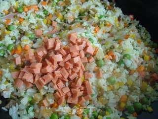 腊肉五彩饭的做法步骤:10