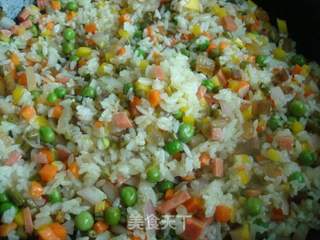 腊肉五彩饭的做法步骤:12