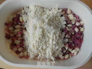 紫薯玉米烙的做法步骤:3