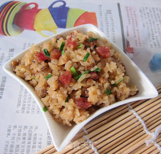 腊味糯米饭的做法步骤:7