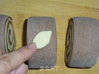 花样可可双色馒头的做法步骤：12
