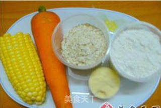 【饼饼沾酱吃】麦香胡萝卜玉米饼的做法步骤:2