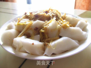 韭黄肉酱拌肠粉的做法步骤:7