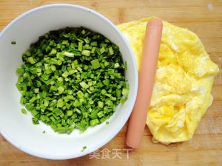为家人做爱心营养早餐之------火腿鸡蛋煎包的做法步骤:3