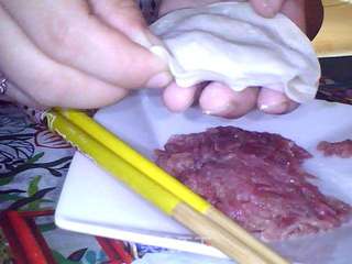 饺子皮鸡蛋灌饼的做法步骤:3