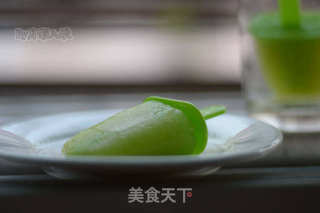 青甜瓜冰棍儿----夏日的一抹清凉的做法步骤:9