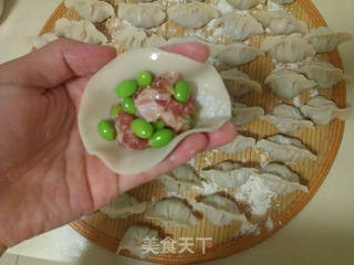 头伏吃饺子 青豆鲜肉水饺的做法步骤:4