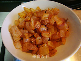 番茄里脊肉焖饭的做法步骤:5