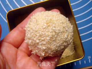 【花形芝麻牛奶面包】的做法步骤:7