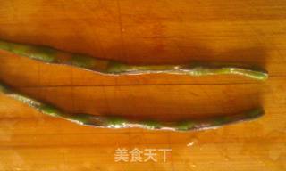 紫蝴蝶斑纹豇豆的做法步骤:5