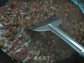 茄丁肉酱胡萝卜面的做法步骤：10