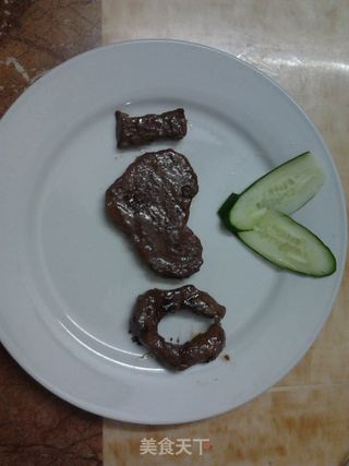 心形牛排的做法步骤:2