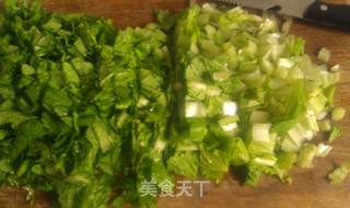 虾仁小白菜疙瘩汤的做法步骤:9
