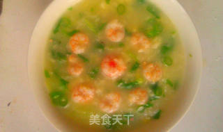 虾仁小白菜疙瘩汤的做法步骤:19