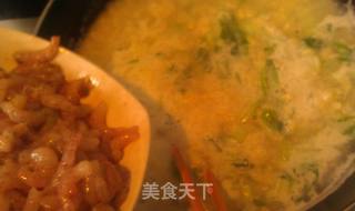 虾仁小白菜疙瘩汤的做法步骤:15