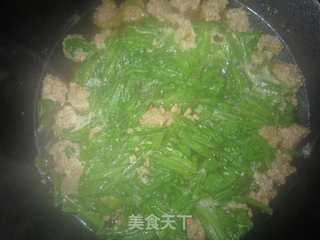 油麦菜汆丸子的做法步骤:6