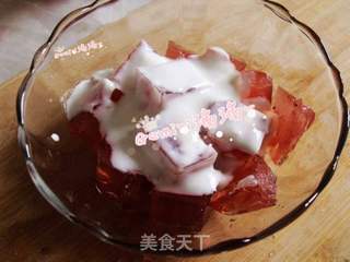 玫瑰布丁的做法步骤:8