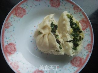 韭菜鸡蛋木耳馅大包子的做法步骤:4