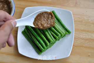 麻酱豆角的做法步骤:10