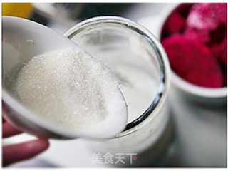 火龙果冰淇淋的做法步骤:7