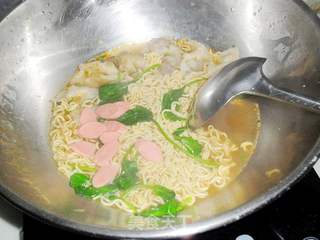方便馄饨面的做法步骤：7