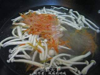 凉拌酸辣海鲜菇的做法步骤:5