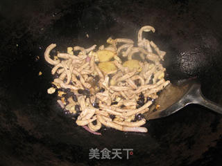 豉椒炒鸭肠的做法步骤:5