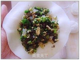 韭菜鸡蛋粉条包 。的做法步骤:17