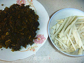 雪菜肉丝的做法步骤:2