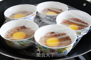 肉饼蒸蛋的做法步骤:5