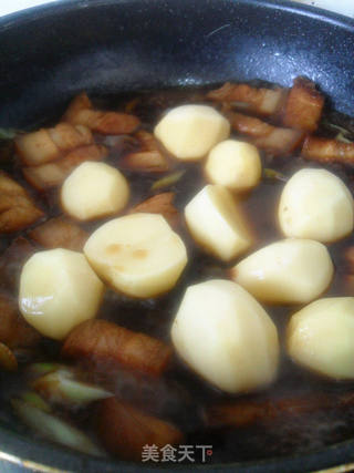 红烧肉土豆拌饭的做法步骤:9